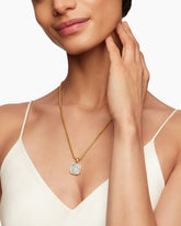 Petrvs® Horse Amulet in 18K Yellow Gold with Mother of Pearl and Diamonds, 16.4mm